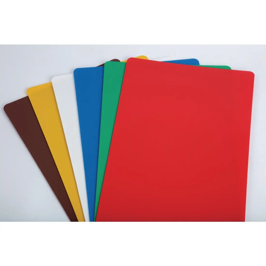 Hygiplas Antibacterial 6-Piece Colour-Coded Chopping Mats Set 450x300mm CP520 - Image 2