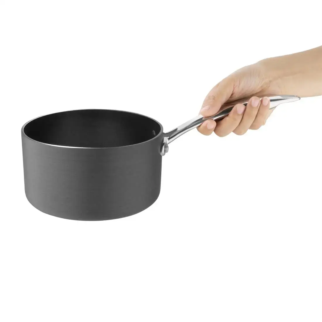 Vogue Anodised Aluminium Non-Stick Saucepan 16cm CP762 - Image 2