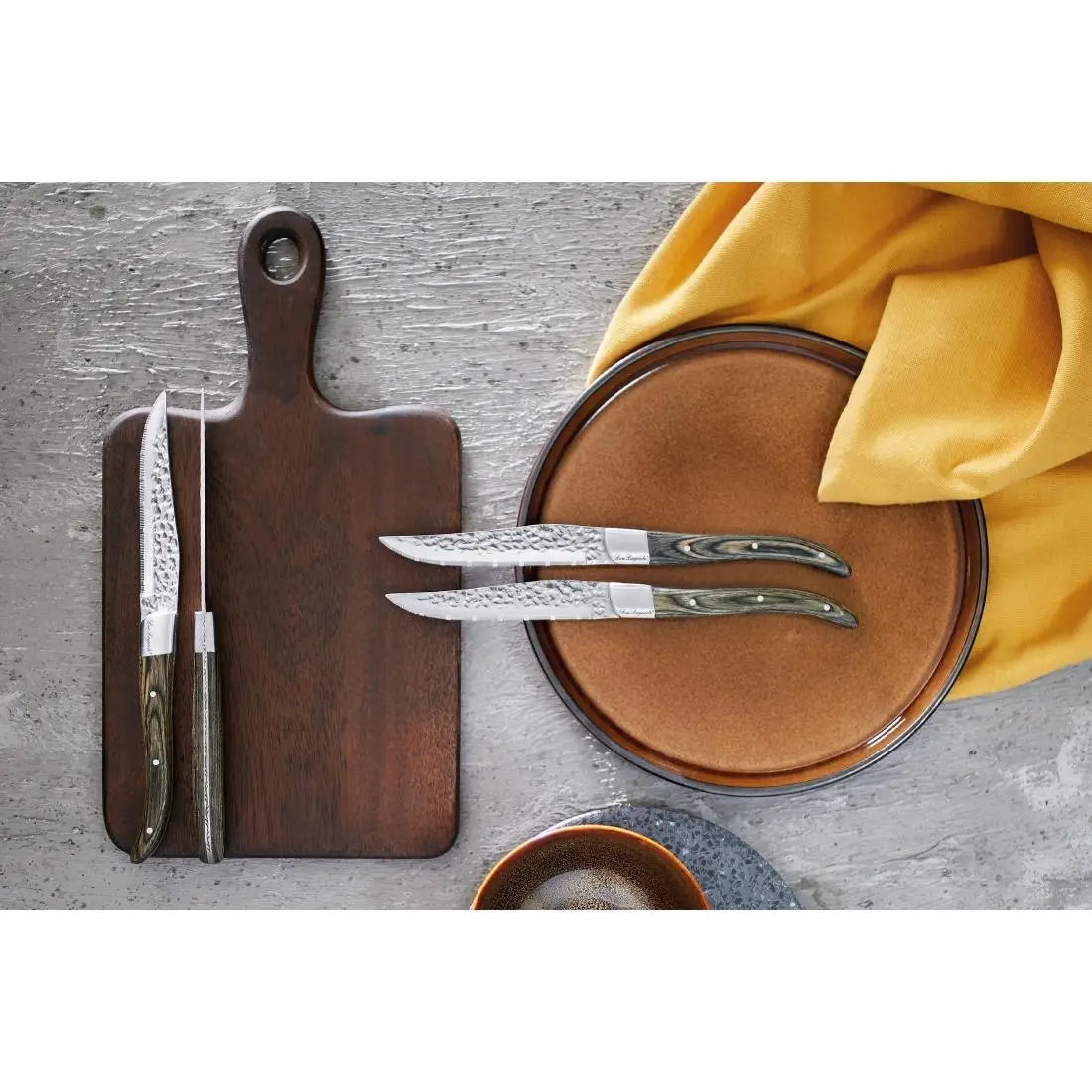 Amefa Lou Laguiole Steak Knife Volcano (6 Pack) DX685 - Image 2