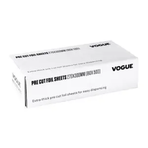 Vogue Aluminium Foil Sheets 270x300mm (500 Pack) CU259