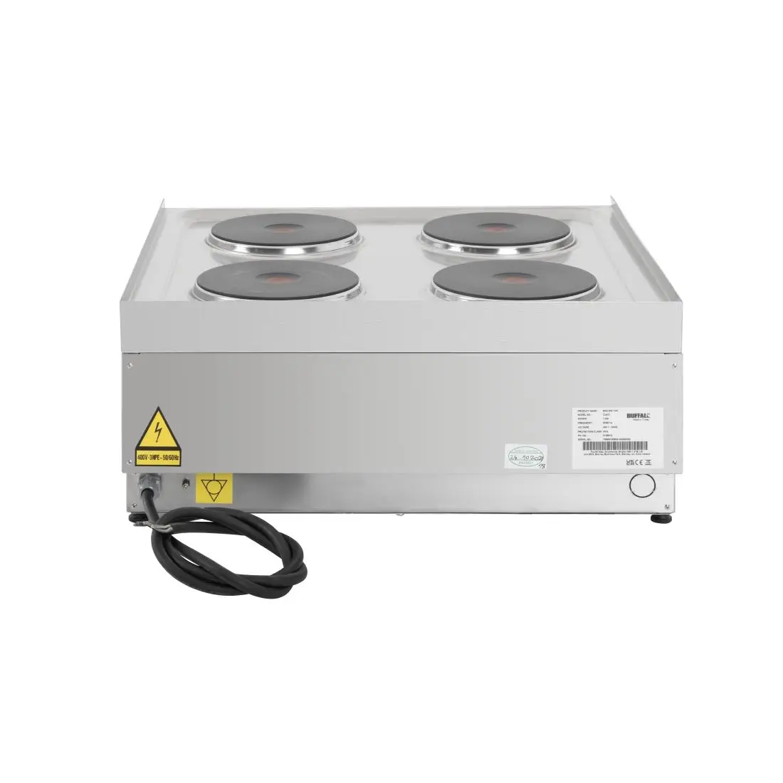 Buffalo 600 Series 4 Ring Electric Hob CU471 - Image 6