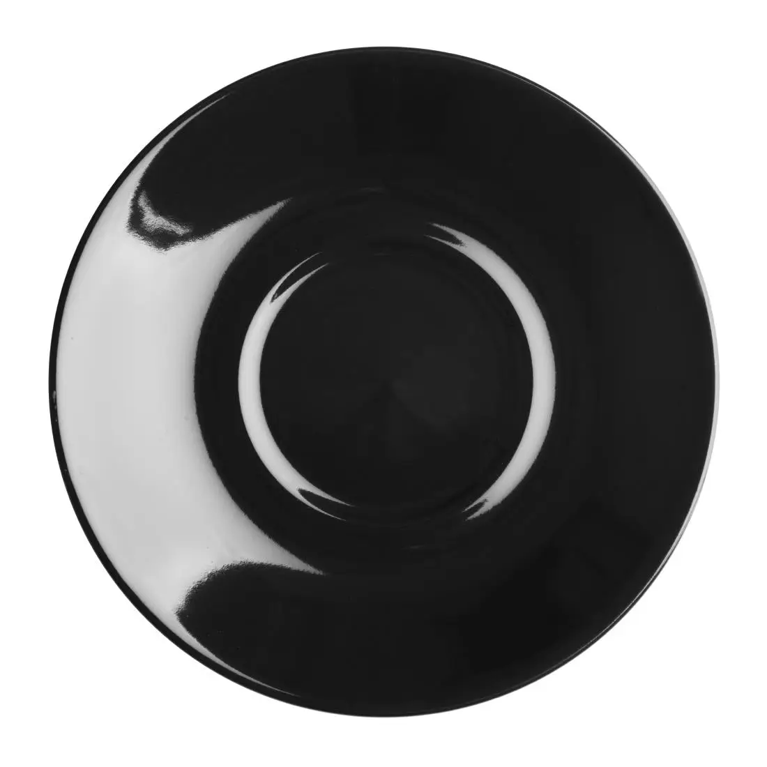 Olympia Cafe Saucers Black 154mm (12 Pack) CU956