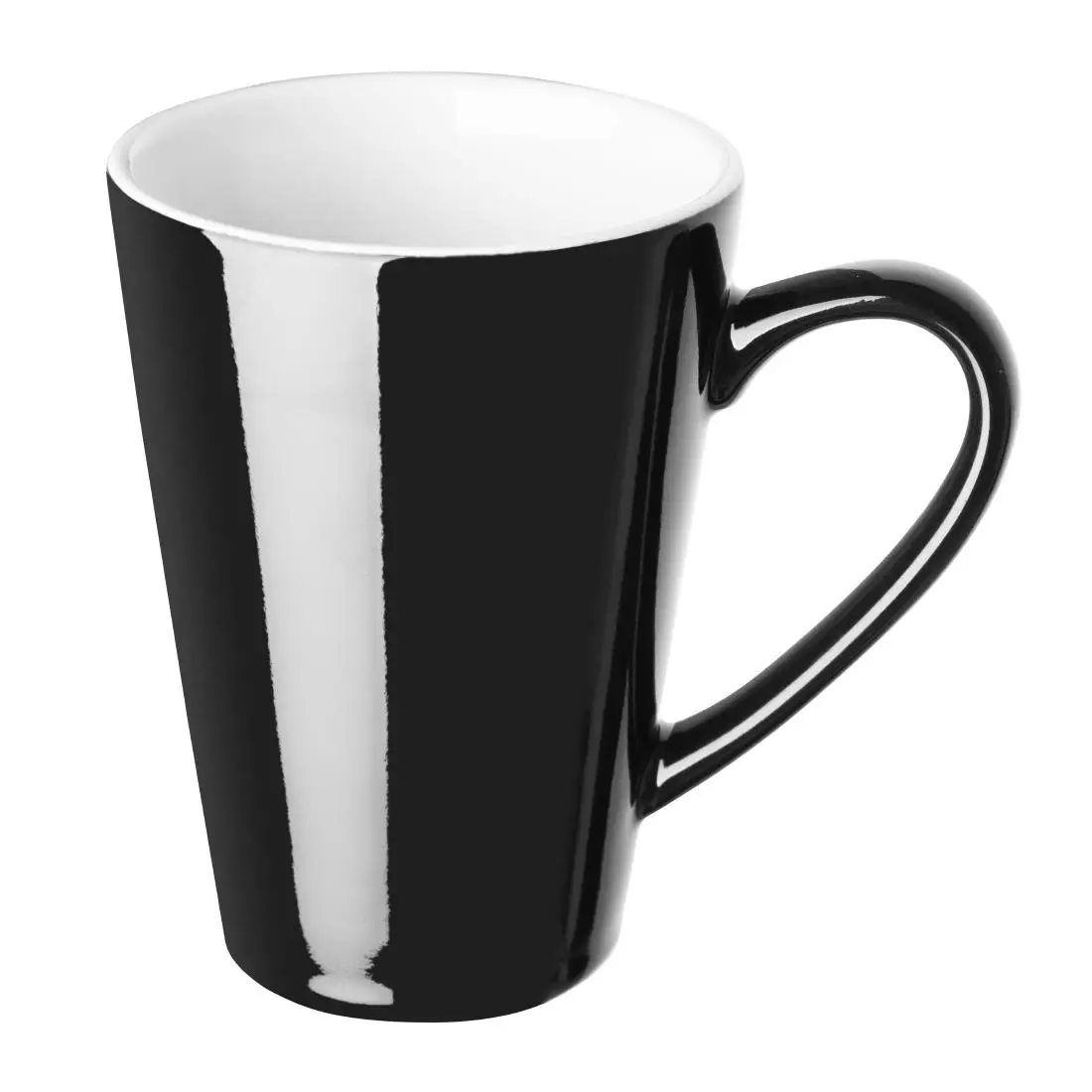 Olympia Cafe Latte Cups Black 340ml (12 Pack) CU957