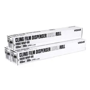 Vogue Cling Film 300m fits Wrap450 Dispenser (3 Pack) CW203
