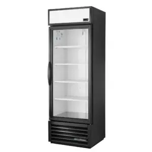 True 1 Glass Door 538L Upright Display Fridge Black GDM-19T-HC-TSL01 CW386