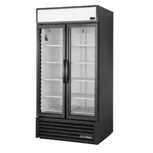 True 2 Glass Door 991Ltr Upright Display Fridge Black GDM-35-HC-TSL01 CW387