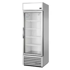 True 1 Glass Door 538L Upright Display Fridge Aluminium GDM-19T-HC-TSL01 CW388