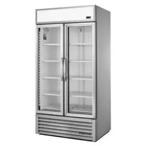 True 2 Glass Door 991Ltr Upright Display Fridge Aluminium GDM-35HC-TSL01 CW389