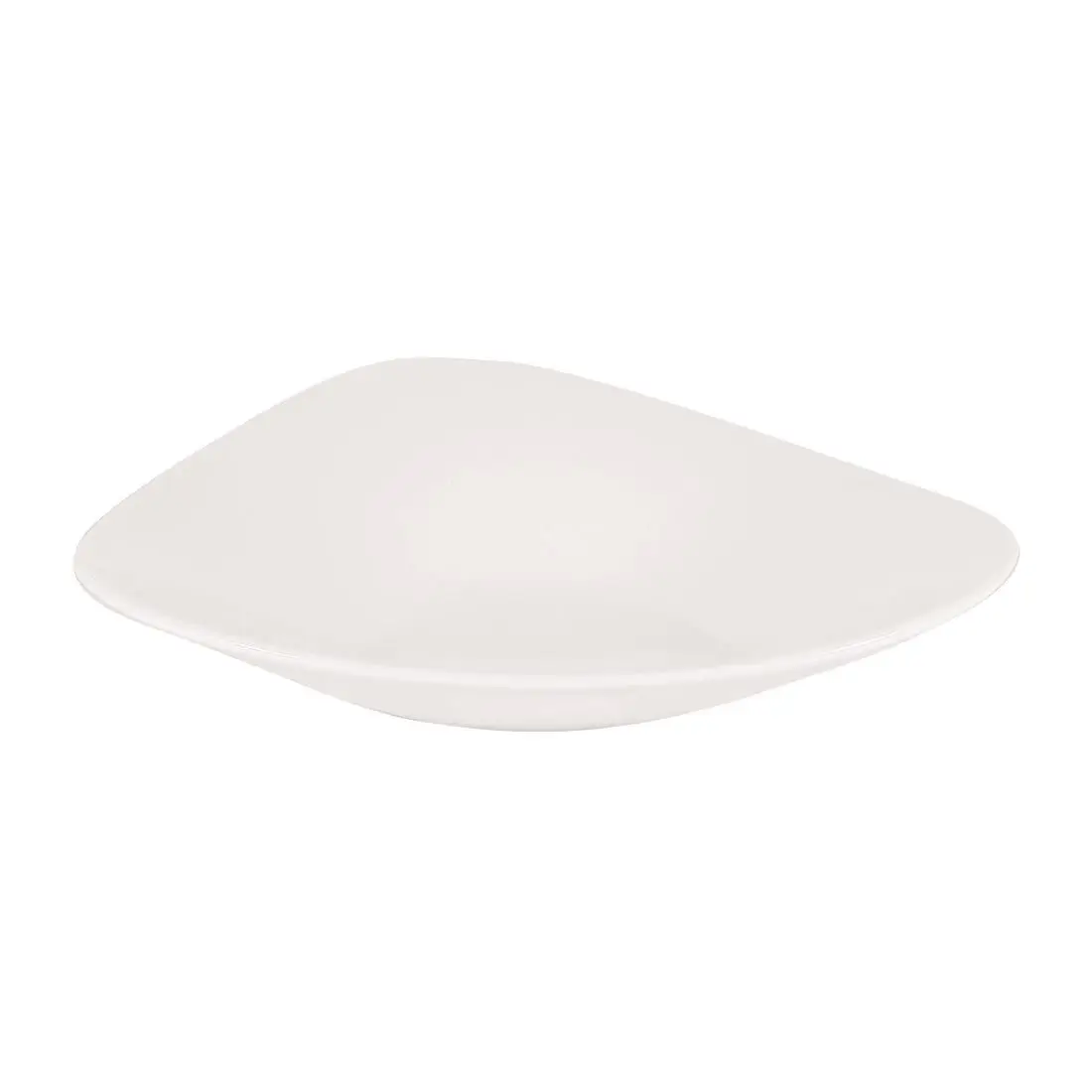 Churchill Lotus Triangular Shallow Bowls White 238mm (12 Pack) CW558 - Image 4