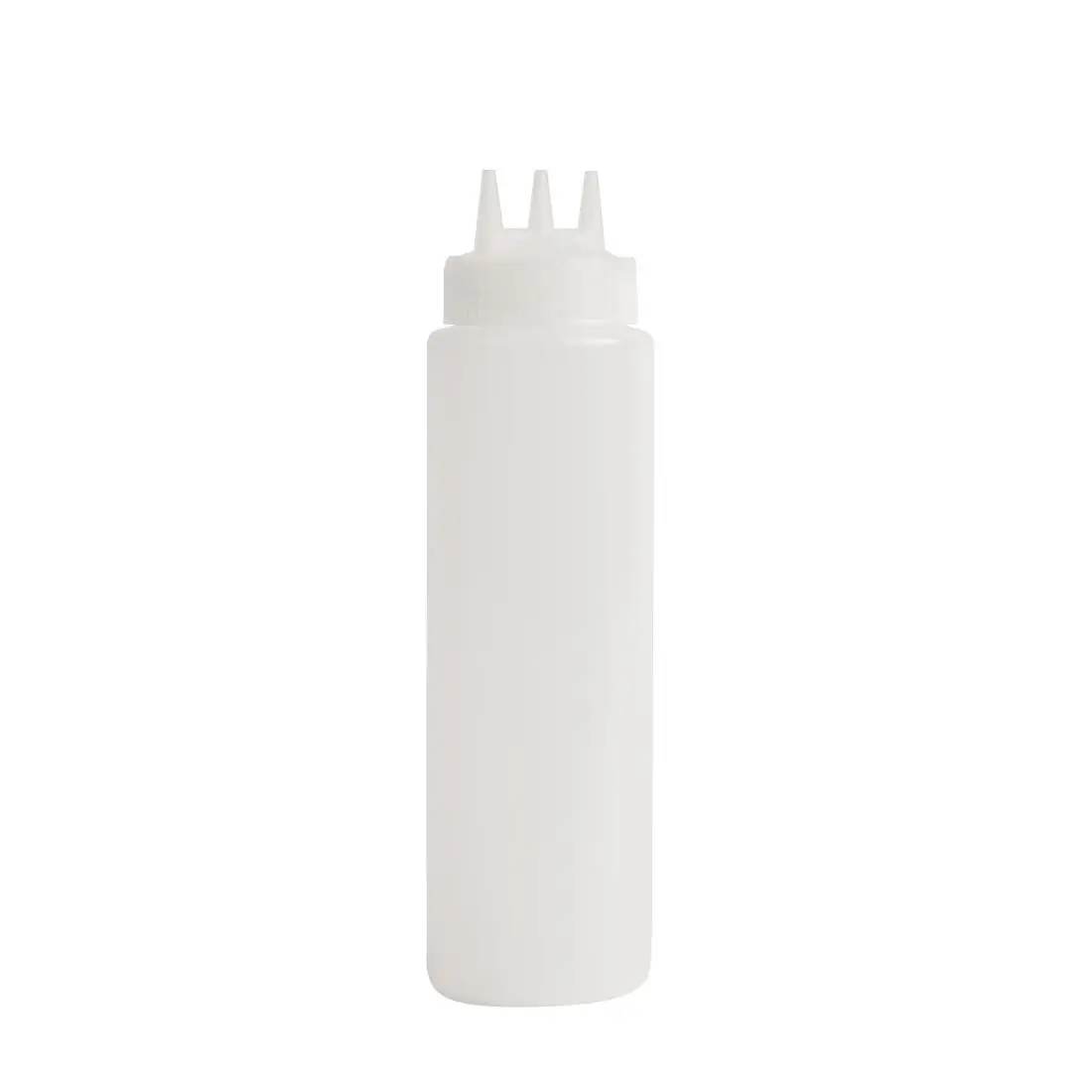 Vogue Clear 3 Nozzle Squeeze Bottle 24oz CW725