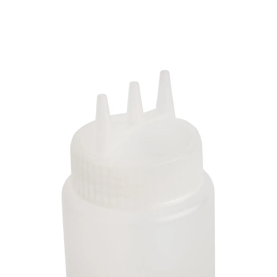 Vogue Clear 3 Nozzle Squeeze Bottle 24oz CW725 - Image 2