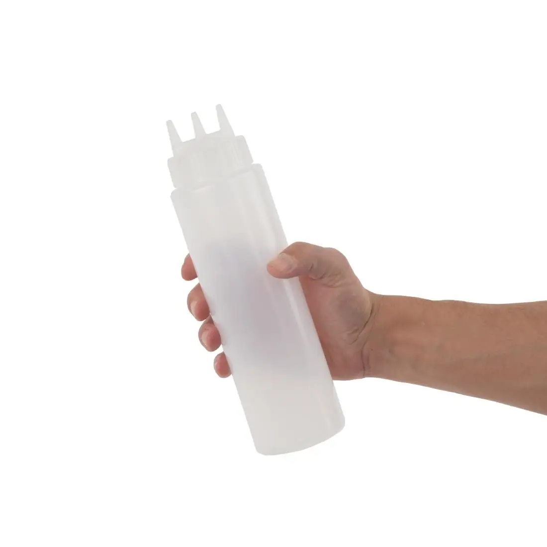 Vogue Clear 3 Nozzle Squeeze Bottle 24oz CW725 - Image 3