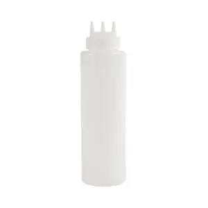 Vogue Clear 3 Nozzle Squeeze Bottle 36oz CW726