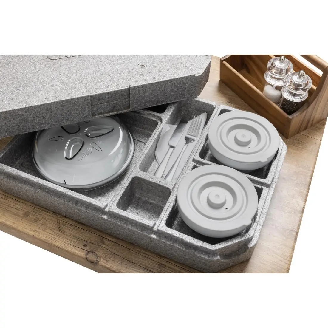 Cambro EPP Tablotherm Meal Delivery System with Dishes CW811 - Image 9