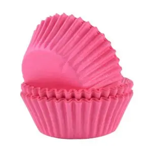 PME Block Colour Cupcake Cases Pink (60 Pack) CX137