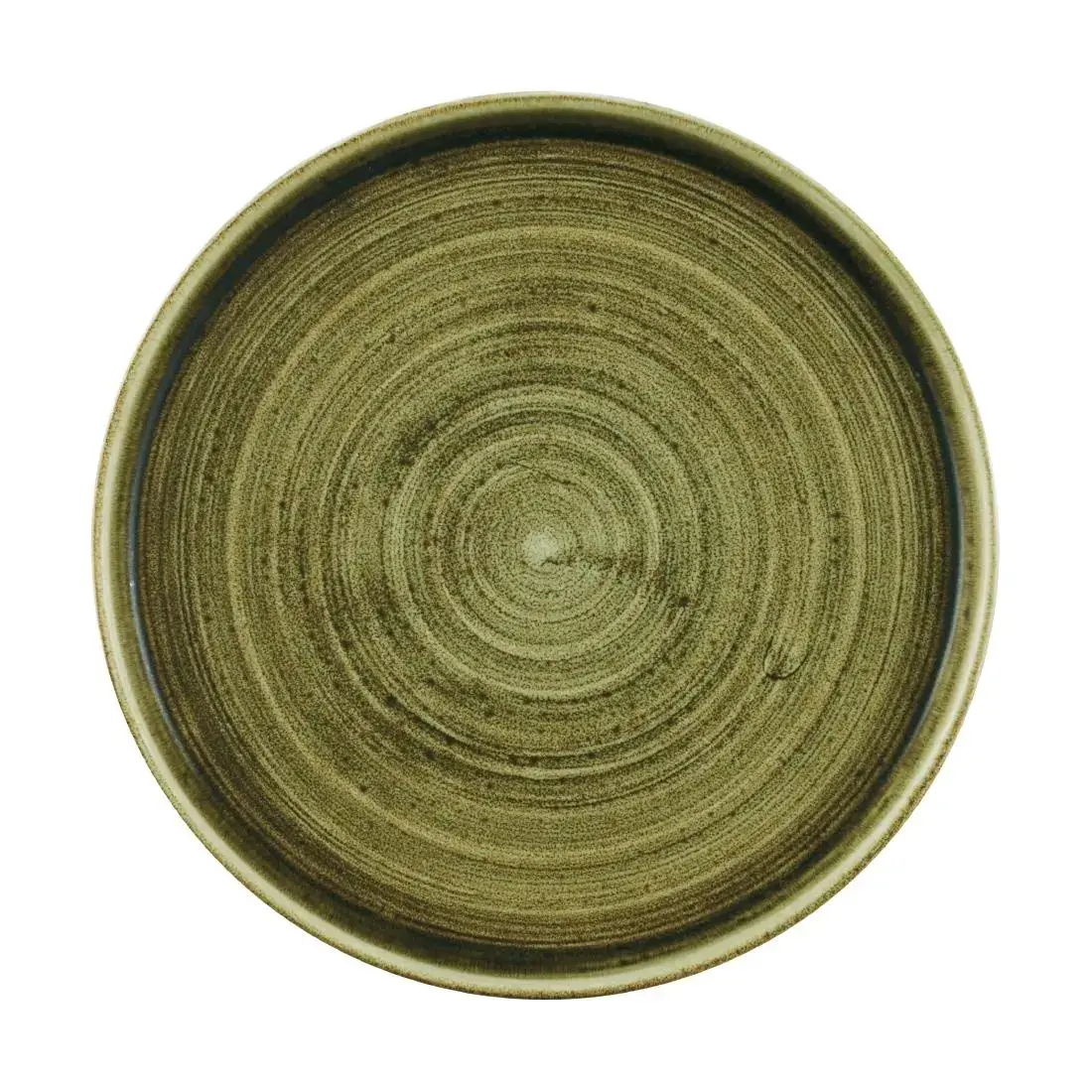 Churchill Stonecast Plume Walled Plates Green 220mm (6 Pack) CX638