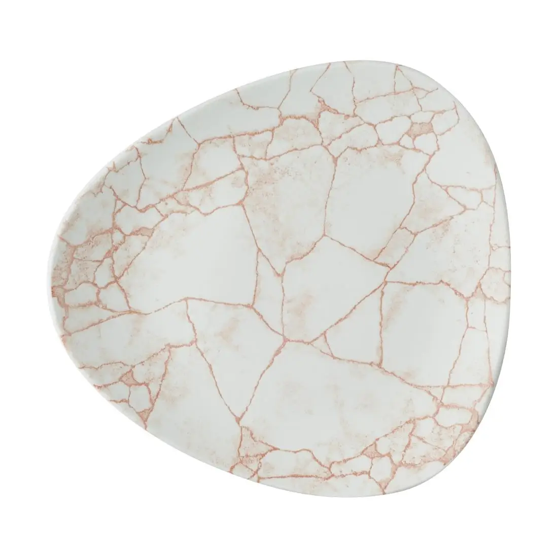 Churchill Studio Prints Kintsugi Lotus Plates Coral 178mm (12 Pack) CX684