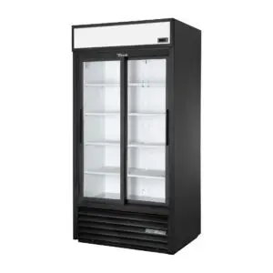 True Upright Double Door Merchandiser Fridge GDM-33-HC-LD BLK CX785