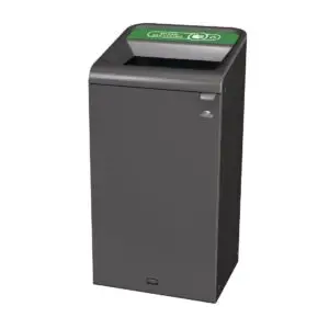 Rubbermaid Configure Recycling Bin with Mixed Recycling Label Green 87Ltr CX961