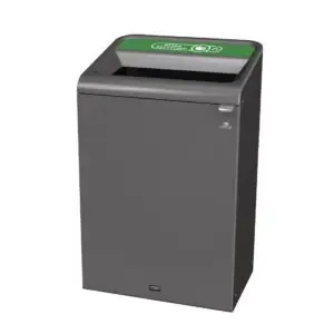 Rubbermaid Configure Recycling Bin with Mixed Recycling Label Green 125Ltr CX962