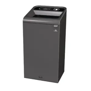Rubbermaid Configure Recycling Bin with Landfill Label Black 87Ltr CX970