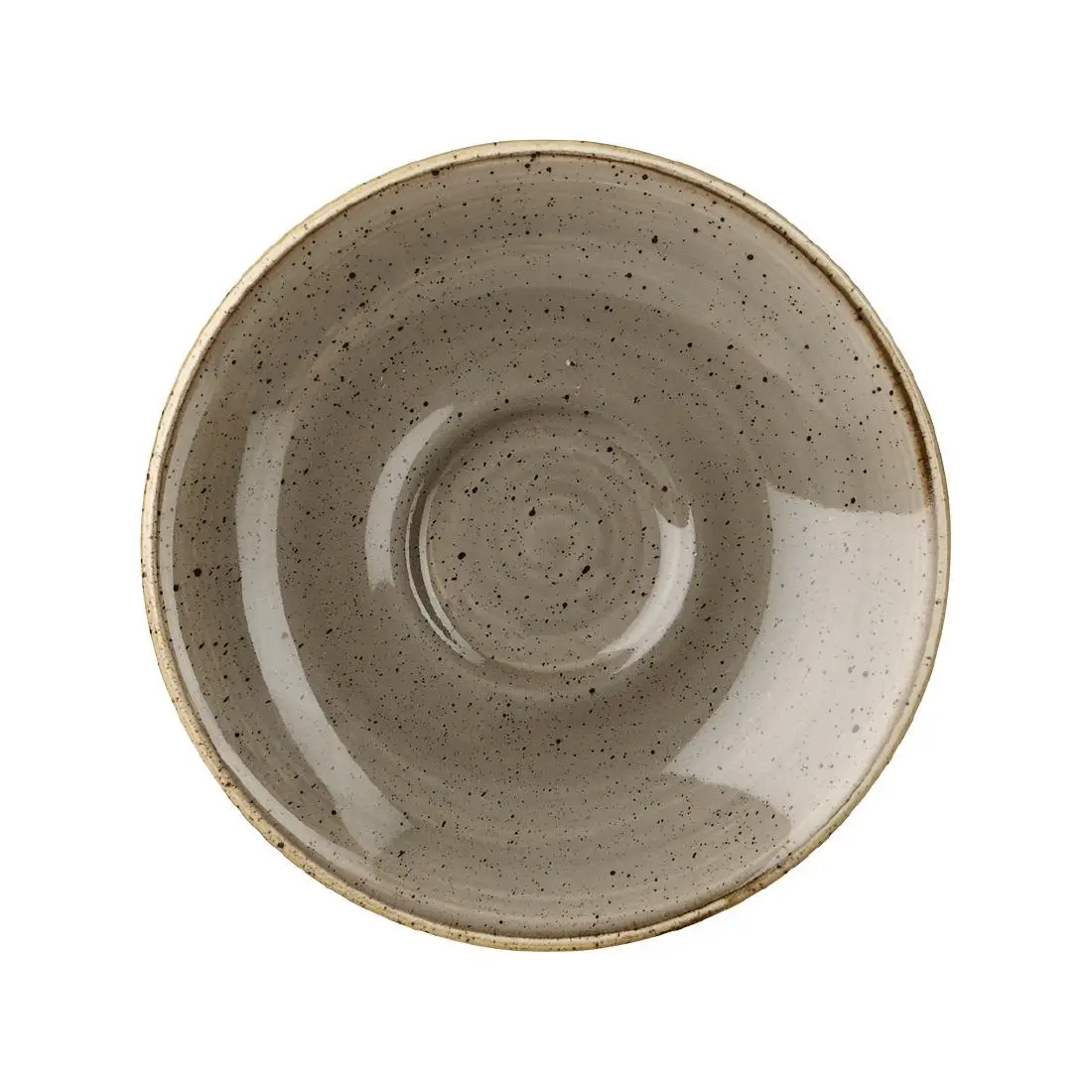 Churchill Stonecast Espresso Saucers Peppercorn Grey 118mm (12 Pack) CY864