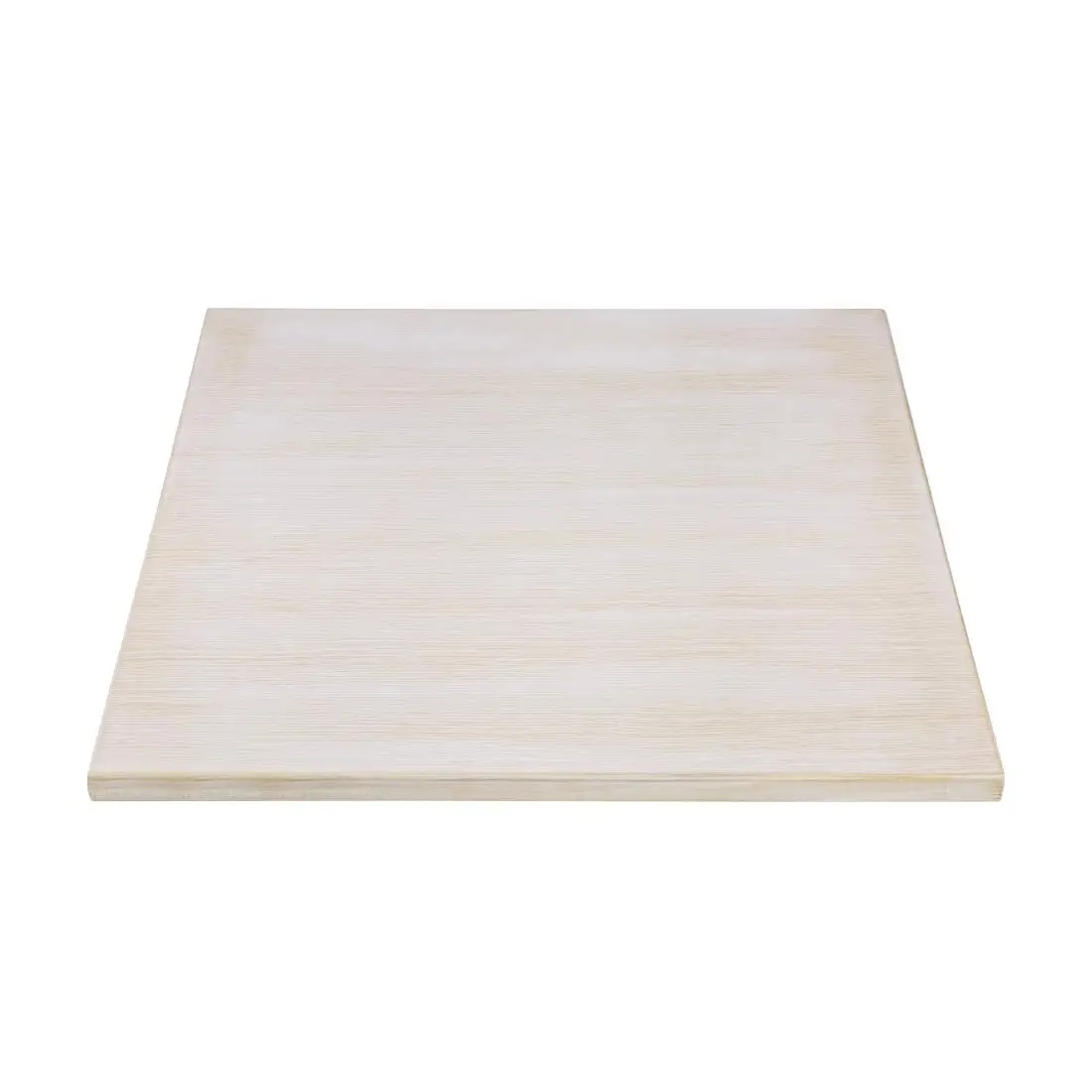 Bolero Pre-drilled Square Table Top Vintage White 700mm CY951 - Image 2