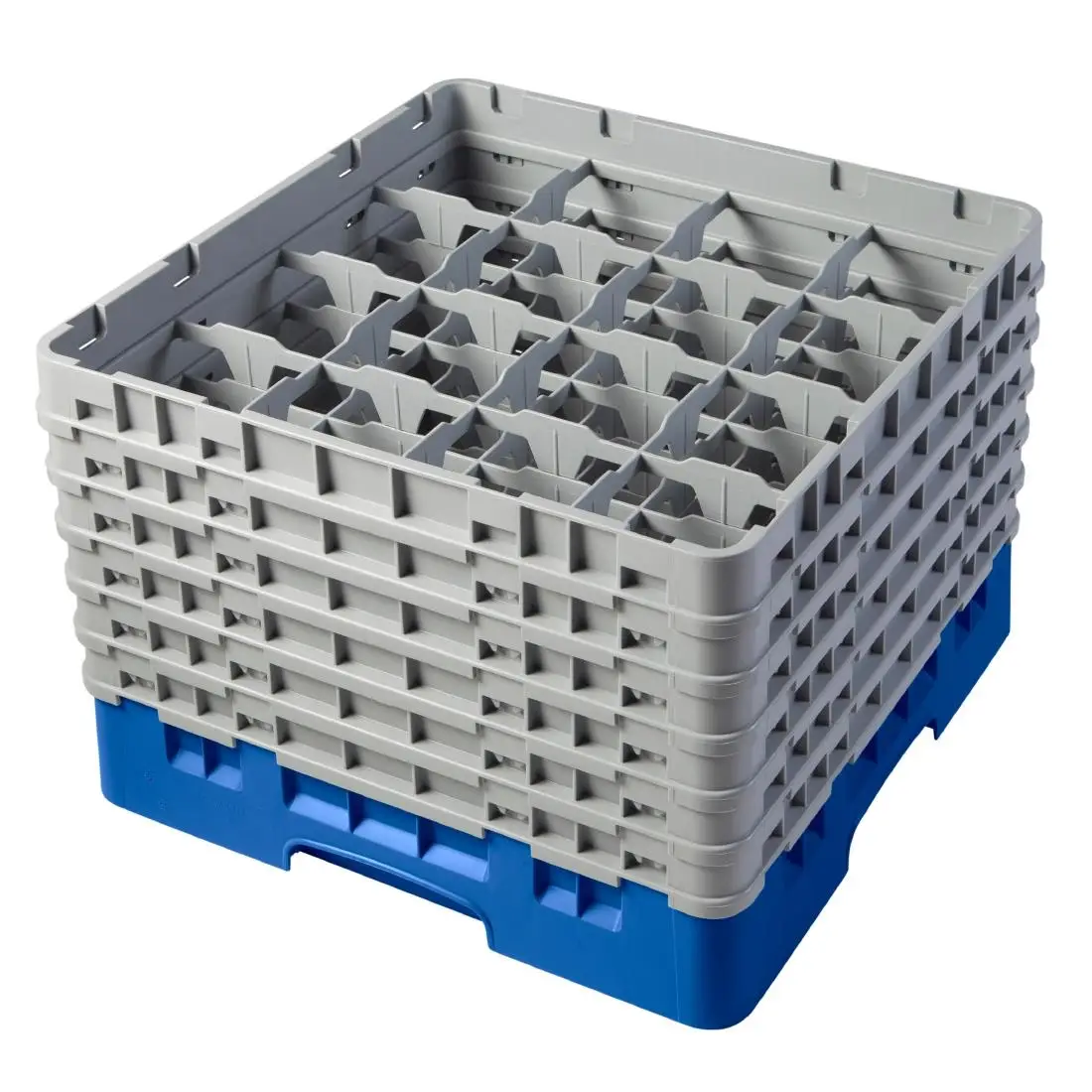 Cambro Camrack Blue 16 Compartments Max Glass Height 298mm CZ169