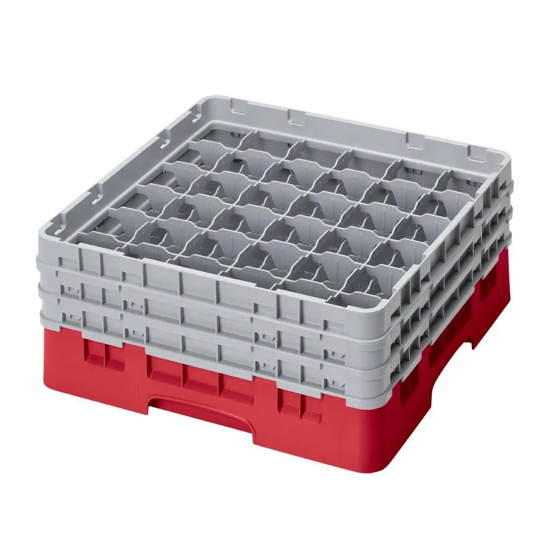 Cambro Camrack Red 36 Compartments Max Glass Height 174mm CZ179