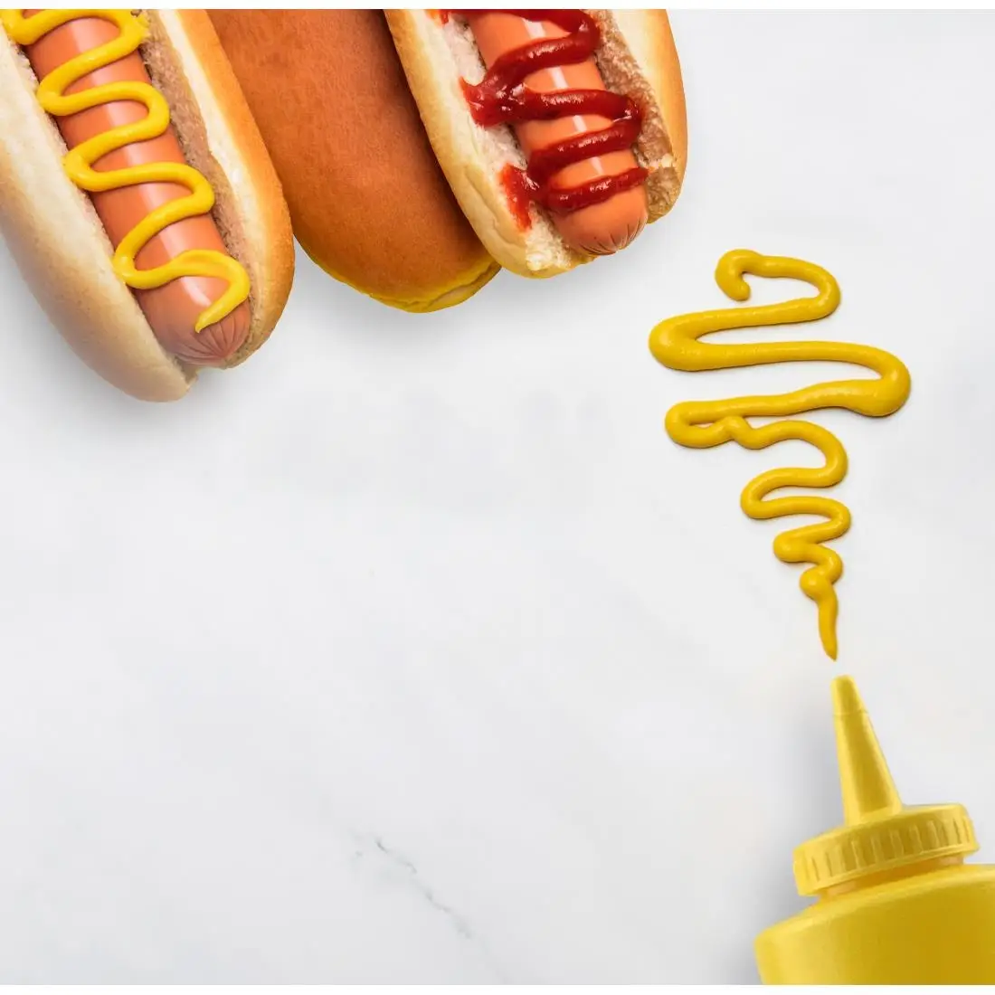 Beaumont Squeeze Sauce Bottle Yellow 12oz CZ654 - Image 2