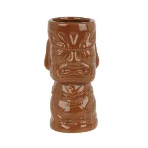 Beaumont Ceramic Molokai Tiki Mug Brown 360ml CZ417