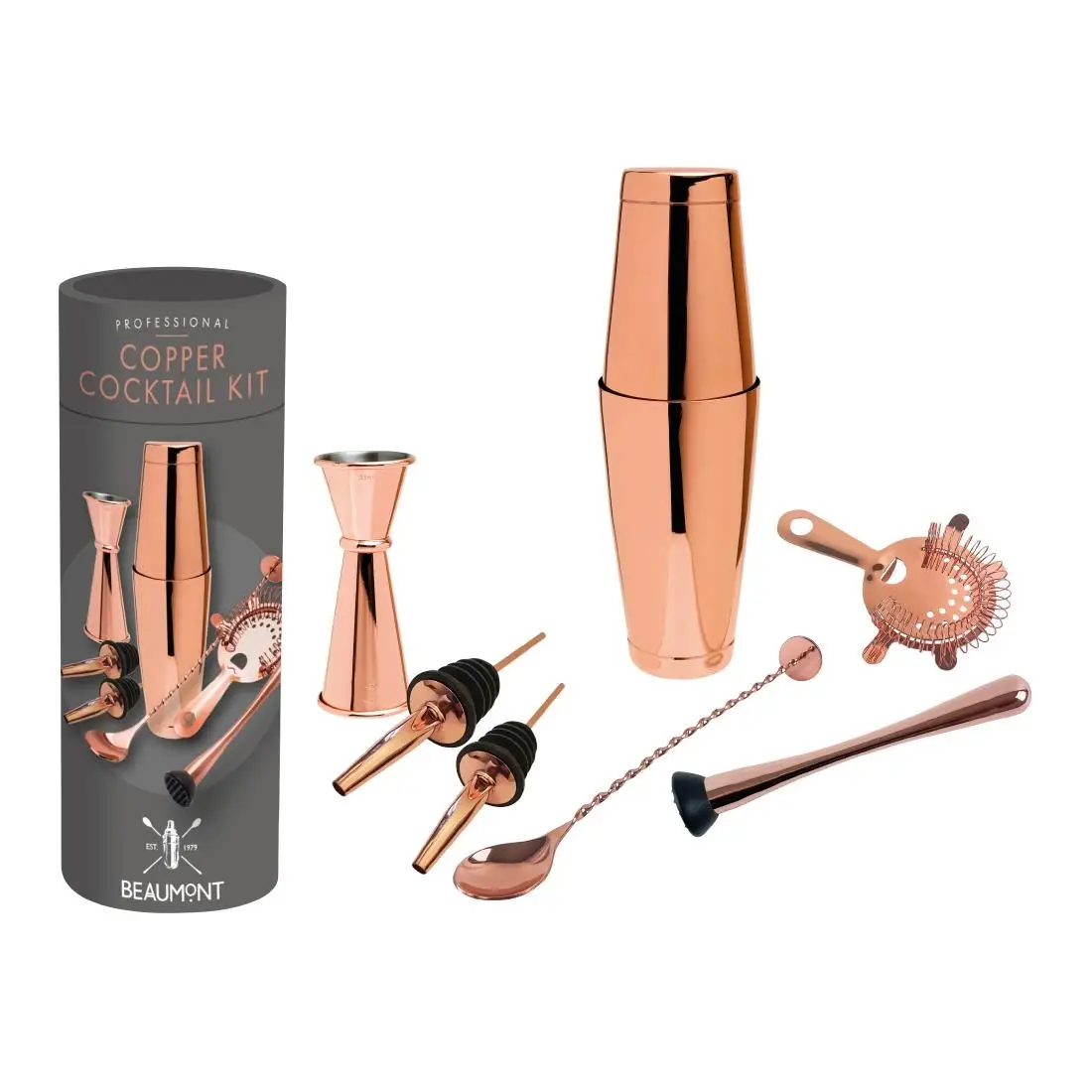 Beaumont 8-Piece Cocktail kit Copper CZ482