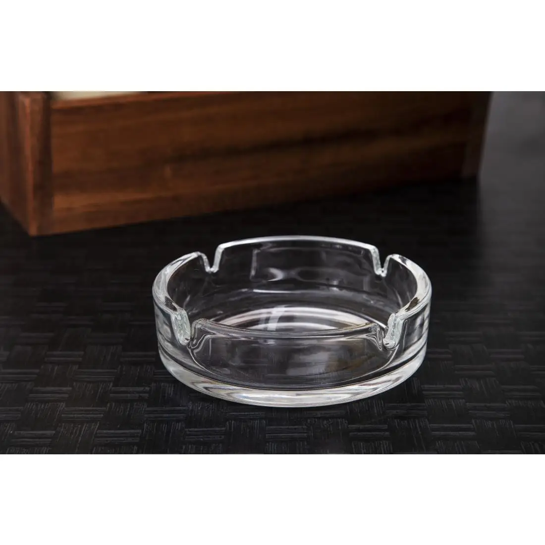 Olympia Small Stackable Glass Ashtrays (24 Pack) D865 - Image 6