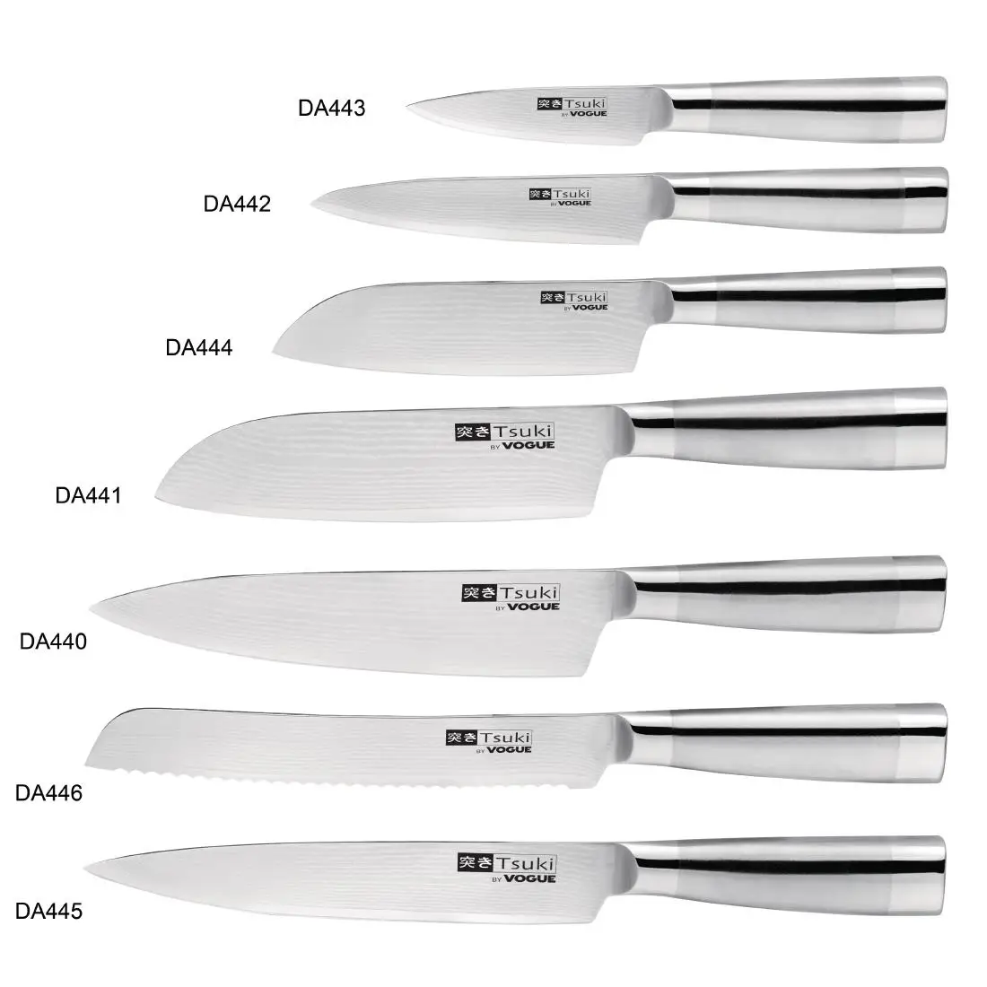 Vogue Tsuki Series 8 Paring Knife Stainless Steel 8.9cm DA443 - Image 2