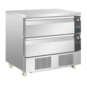Polar U-Series Double Drawer Dual Temperature Counter Fridge Freezer 4xGN DA996