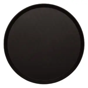 Cambro Treadlite Fibreglass Round Non-Slip Tray Black 355mm DB003