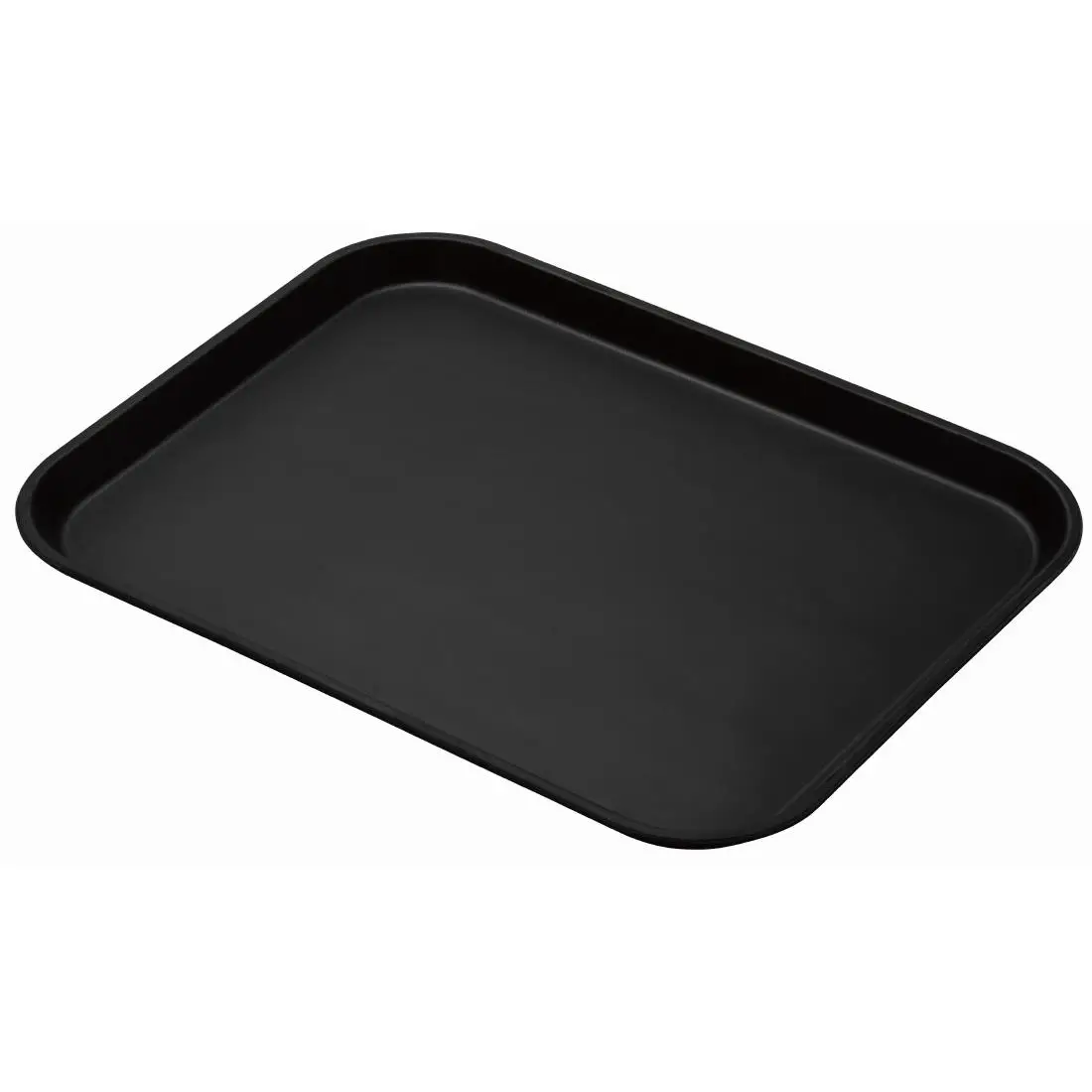 Cambro Treadlite Fibreglass Rectangular Non-Slip Tray Black 355x457mm DB005