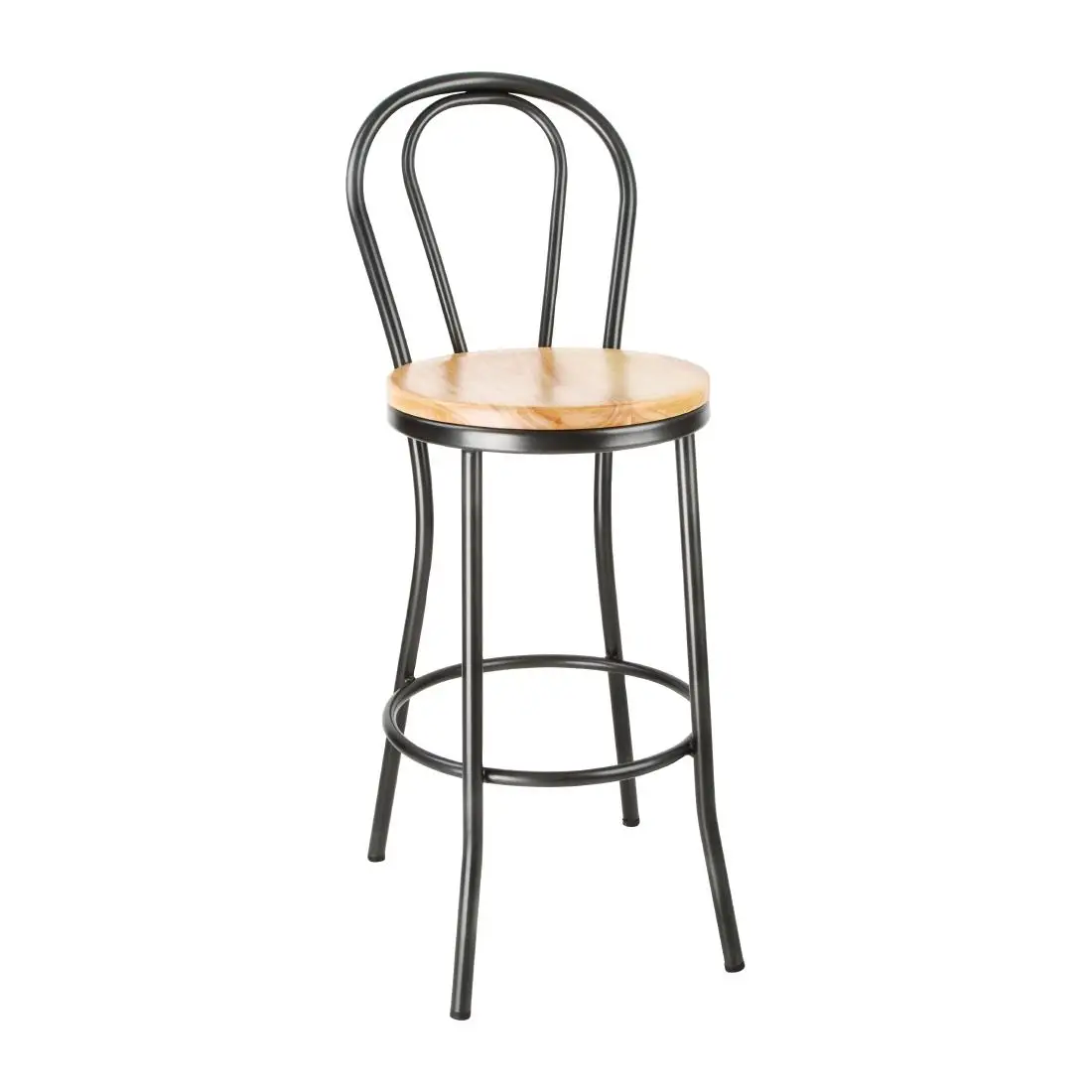 Bolero Clarisse High Stools Metallic Grey DC179