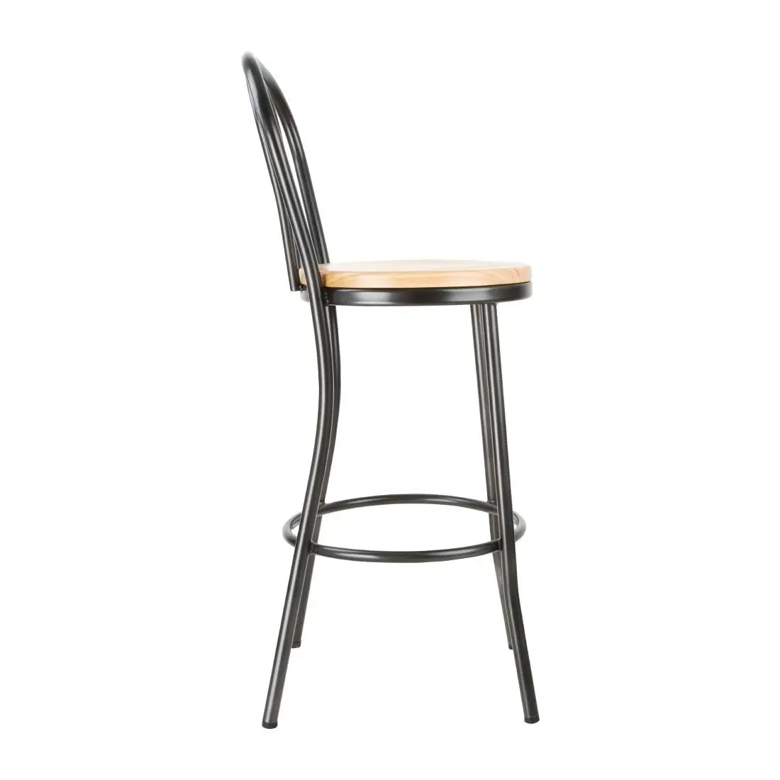 Bolero Clarisse High Stools Metallic Grey DC179 - Image 3