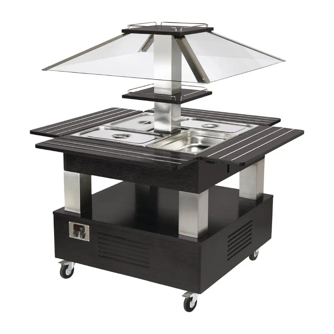 Roller Grill Chilled Salad Bar Square Black DE391