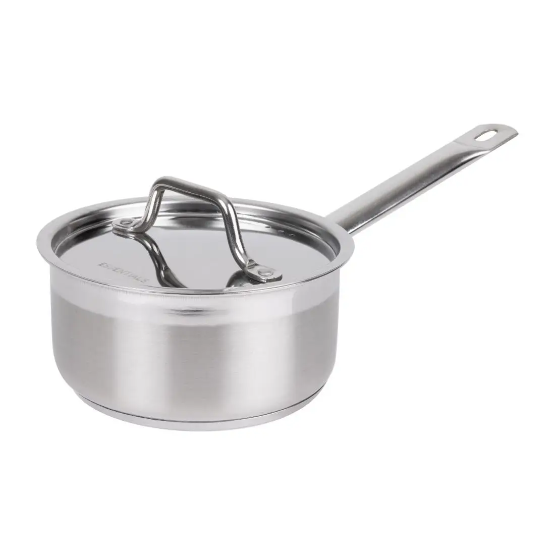 Nisbets Essentials Stainless Steel Saucepan with Lid 16cm DF670