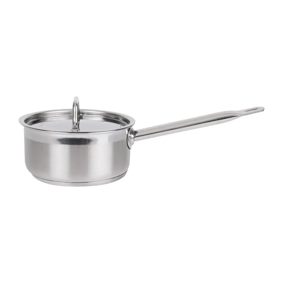Nisbets Essentials Stainless Steel Saucepan with Lid 16cm DF670 - Image 2