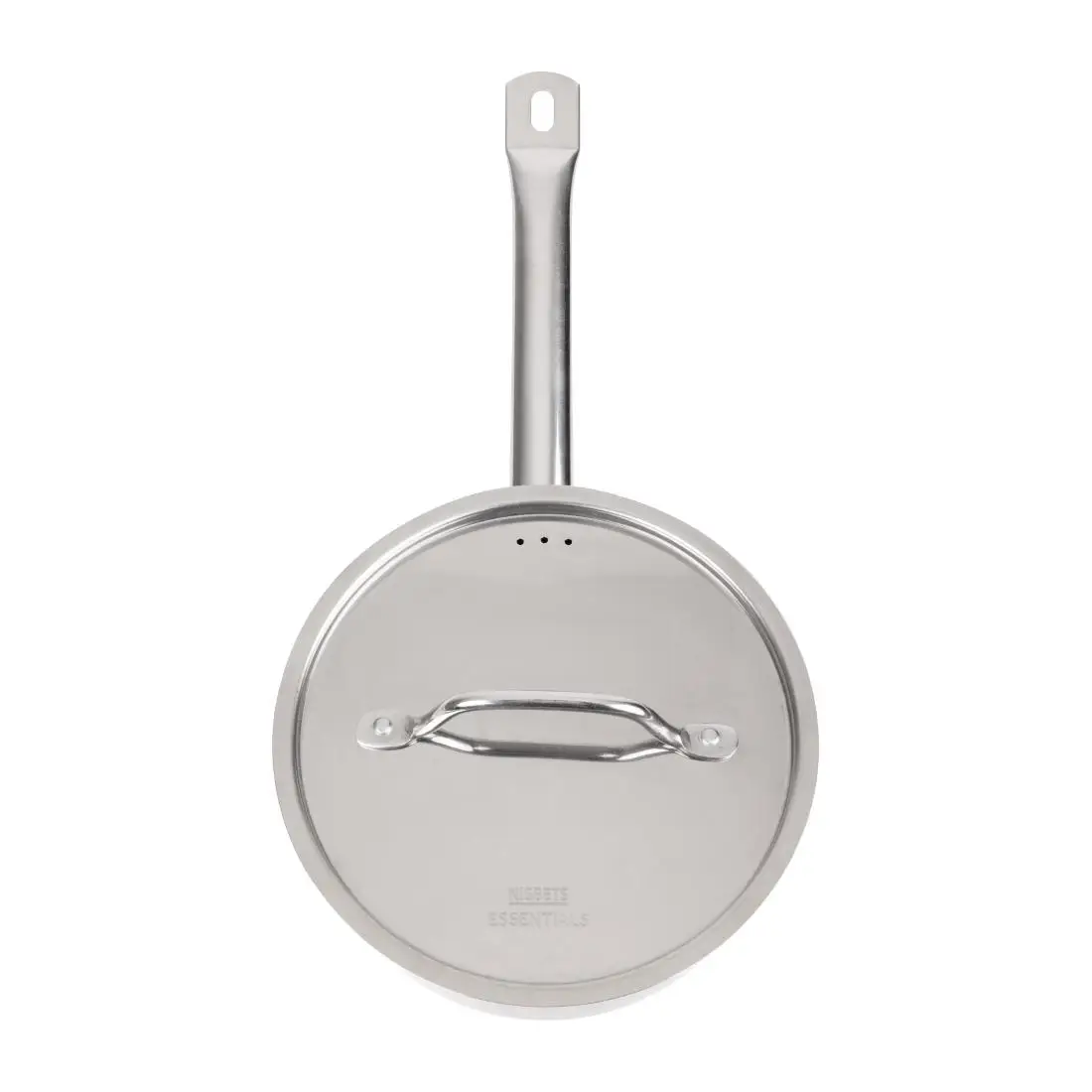 Nisbets Essentials Stainless Steel Saucepan with Lid 20cm DF671 - Image 3
