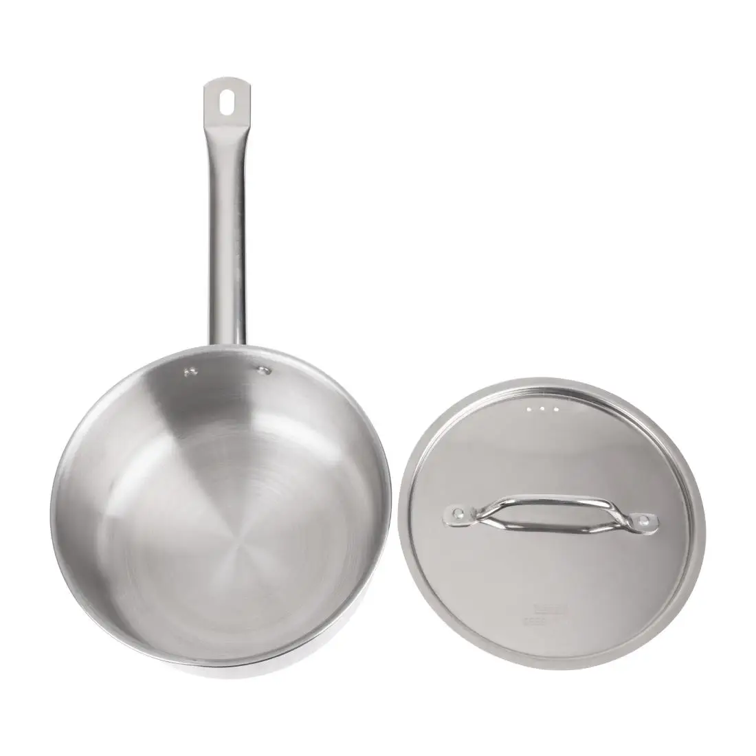 Nisbets Essentials Stainless Steel Saucepan with Lid 20cm DF671 - Image 4