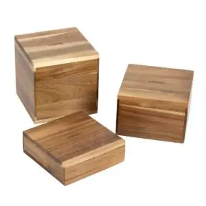 Olympia Acacia Riser Blocks 50/100/150(H)mm (3 Pack) DF875