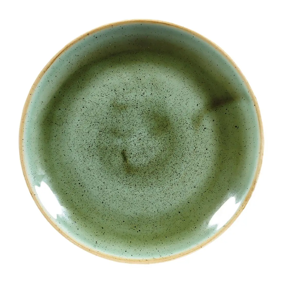 Churchill Stonecast Round Coupe Plates Samphire Green 165mm (12 Pack) DF997