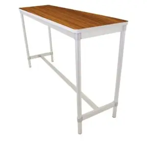 Gopak Enviro Indoor Teak Effect Rectangle Poseur Table 1800mm DG130-TE