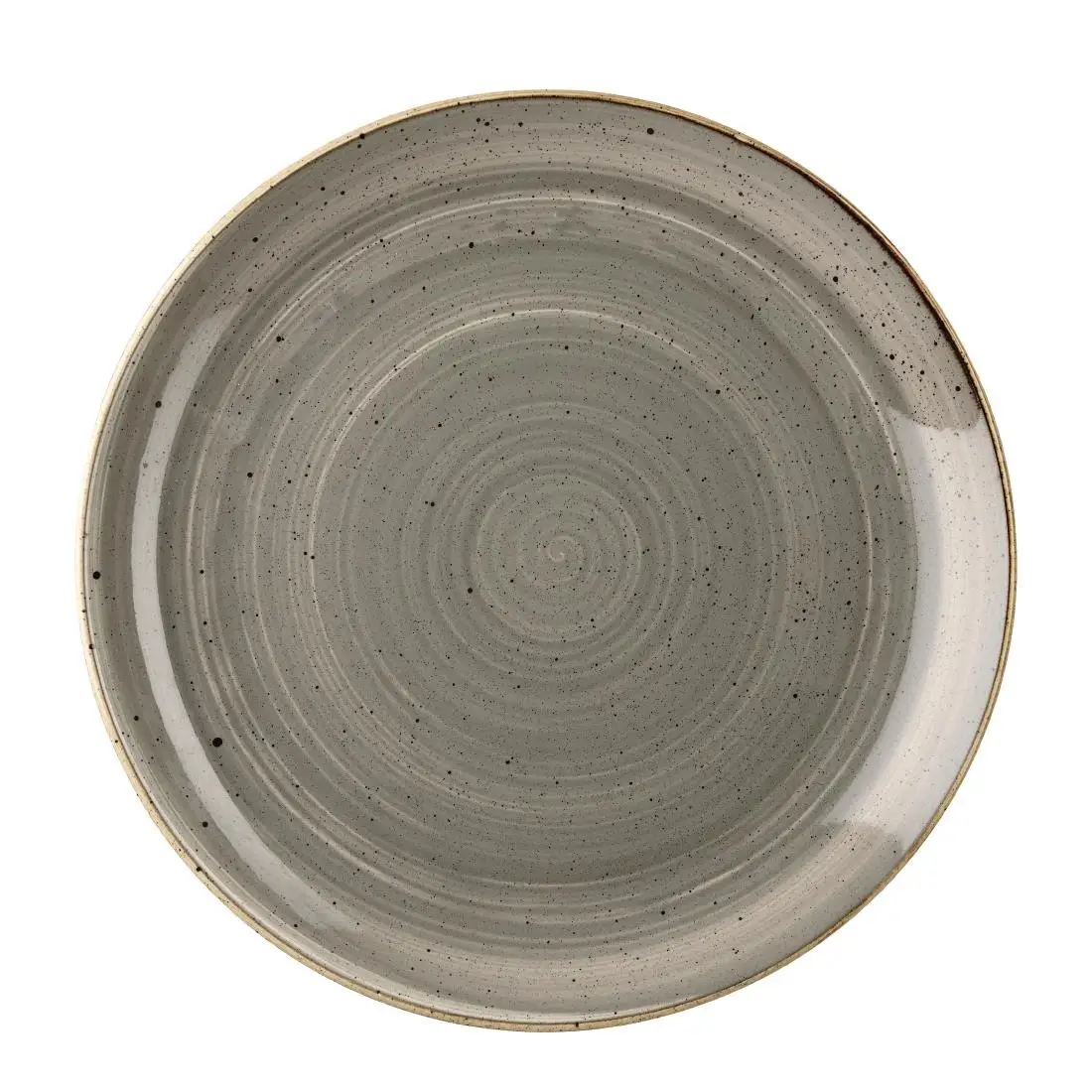 Churchill Stonecast Round Coupe Plates Peppercorn Grey 295mm (12 Pack) DK553