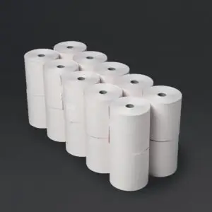 Olympia Non-Thermal 2ply White and Pink Till Roll 76 x 71mm (20 Pack) DK595