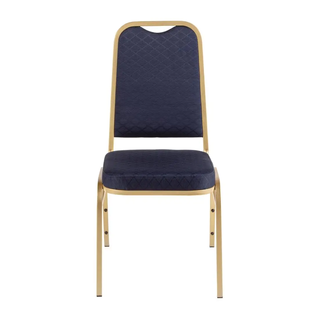Bolero Square Back Banquet Chairs Blue & Gold (4 Pack) DL015 - Image 2
